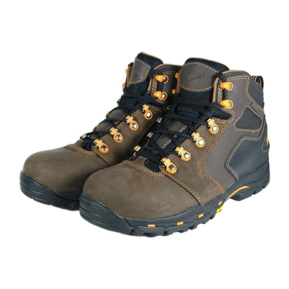 Danner Men’s Vicious 4.5” US8,5D Gore-Tex Brown Leather Plain Toe Work Boots - Picture 1 of 16